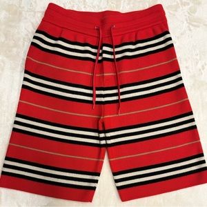 Men’s Red Burberry Kenton Casual Shorts